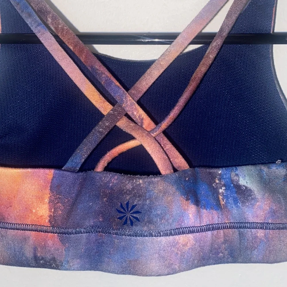 Athleta Girl galaxy criss cross sports bra top - Picture 3 of 4